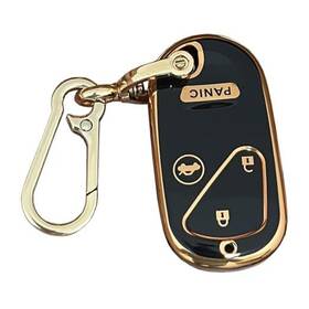 Ai26-1-6 Aioeuoia For Honda Key Fob Cover Keyless Entry Remote Control Fit Black-gold
