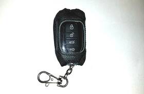 Alarm-mate Am-comp115-34 Alarm-mate Black Leather Cover For Compustar 1wg15r-fm And 1wg15r-am Remotes