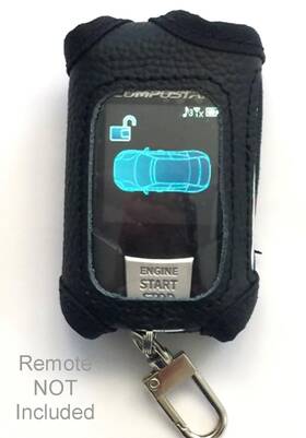 Com2wq9rfm33 Alarm-mate Black Leather Case / Cover For Compustar 2wq9r-fm Remote Control Transmitter