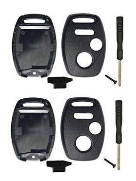 Aliwei 634769355059 2 Pcs Key Fob Shell Fit For Honda 2010-2011 Accord Crosstour /2006-2011 Civic/