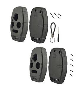 A08-4b Amneyer 2 Pcs No Cutting Required Improved Key Fob Shell Case For Honda Accord 4 Button