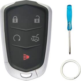 Aluskz131 Arruweer Replacement Key Fob Case For Cadillac Ats Cts Xts Xt4 Xt5 Ct6 Srx