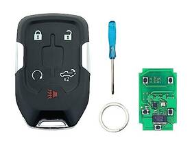 Arru005 Arruweer Smart Key Fob For Chevy Silverado Gmc Sierra 315mhz Keyless 5 Button With Chip