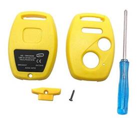 Arrvweer 770456249789 Replacement Key Fob Cover Case Fit For Honda 2003-2012 Accord 2006 2 1 Yellow