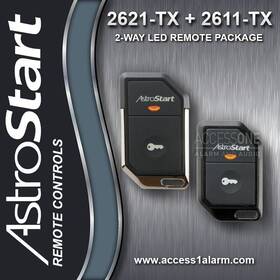 2611-tx Astrostart 2621-tx And 2-way Led 1-mile Remote Control Package