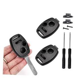 Augeny-869kf Augeny 2pcs Replacement Key Fob Case Shell No Cutting Required Car 2 1 Hole