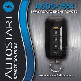 Ezsdei7656a Autostart Asds-1554 New 1-way Replacement Remote Control Fcc Id