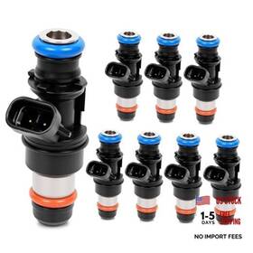 Autotiming Injector-25317628 8pcs Fuel Injectors Fit 2001-2007 Chevy Express 2500 3500 Silverado 1500 Gmc