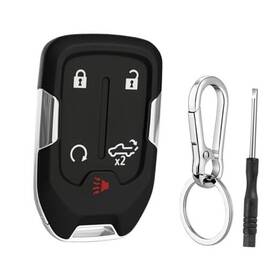Bh013pl098 Bhumkey 5 Button Key Fob Case For Chevy Silverado Gmc Sierra 1500 2500 Hd 3500 2019