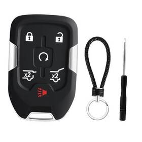 Xfl003 Bleeaciat 6 Button Replacement Key Fob Shell Case Cover Compatible With Chevy Tahoe