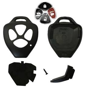 Btozrf 634769355271 Key Fob Case Shell Fit For Toyota Camry Corolla Avalon Matrix Rav4 Venza Yari