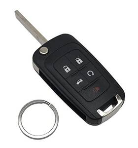 J-1225b Btozrf Key Fob Case Shell Fit For Chevy Camaro Cruze Equinox Impala Malibu Sonic 5 1
