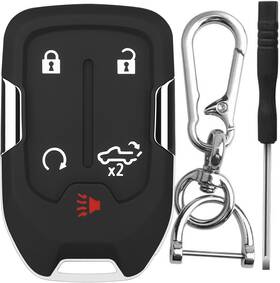 Ks-12 Carpro Replacement Key Fob Shell Case Fits For Chevy Silverado 2019 2020 2021 Black