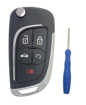 Jlusch001 Chyoekey Upgraded Modified Key Fob Case Replacement For Chevy Cruze Camaro 5 Buttons