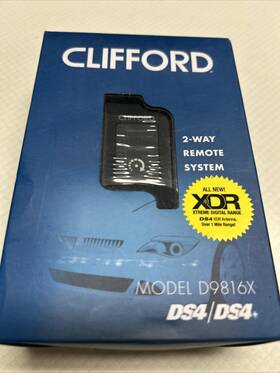 1-mile Clifford D9816x Ds4 2-way Led Remote Control Kit With Antenna 7816x 7616x