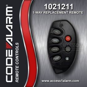 Goh-pcgen2 Code Alarm 1021211 1-way 7-button Remote Control Fcc Id Elite4400