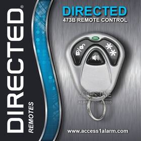 Exsdei474s Directed 473b Boa Merlin 3-button Gloss Silver Remote Control