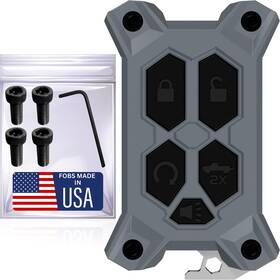 Ckf1 Dubbs Hardware Chevy Key Fob Cover - For Gmc Silverado Sierra Gray