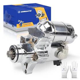 Sn568-c E Ezexpreze Chrome 18905n Starter Replacement For 2006-2014 Harley Road King Softail Dyna