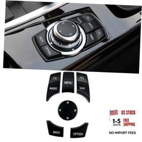Chzh775366 E-max1 Idrive Multimedia Control Button For Car Interior - 6pcs Nav-cd Matte Black