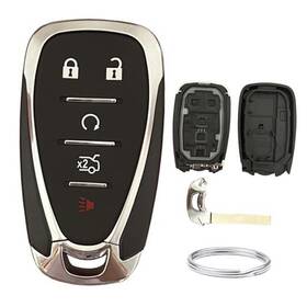 Shell7-3 Ejoaoje Replacement For Chevrolet Key Fob Shell Cover Fits Chevy Malibu 5-button