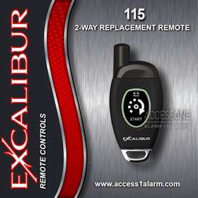 Rs-265 Excalibur 115-03 New Omega 115 1-button 2-way Remote Control Elvntrma For