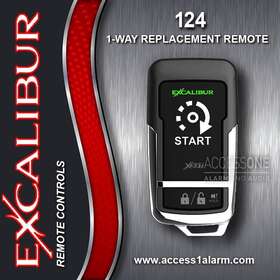 124-03e Excalibur New 124 2-button 1-way Replacement Remote Control Elvntqd For Rs-272