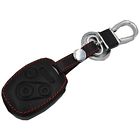 3187 Ez Black Leather Rubber Keyless Entry Remote Fob Case Skin