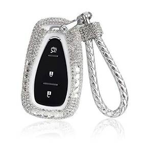 20201121 For Chevrolet Chevy 2020 2019 2018 Luxury Bling Rhinestone Crystal Diamond Key Fob Cover Case Shell