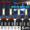 G5-s2-9005 9006 Isincer Combo Cob Led Headlight Bulbs Kit Xenon Beam