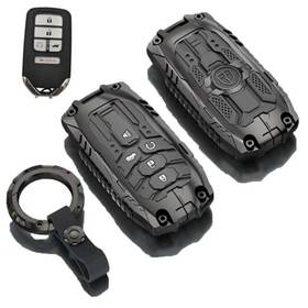 Happtoy-004 Happtoy 767700835584 Heavy Metal Key Fob Cover For Honda With Keychain Case A Model