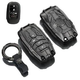 Happtoy-004 Happtoy 767700835591 Heavy Metal Key Fob Cover For Honda With Keychain Case B Model