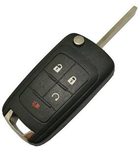 Horande 641055597352 Folding Flip Replacement Key Fob Cover Fit For Chevy Equinox Malibu Cruze