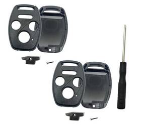 Horande 680904054752 4 Buttons Keyless Entry Replacement Key Fob Cover Fit For Honda Black Pack 2