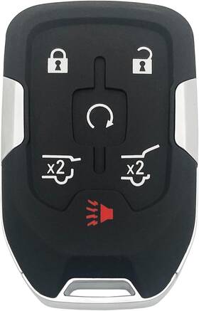 Horande 680904055346 6 Button Replacement Key Fob Shell Fit For Gmc Yukon Xl Denali Chevy Black