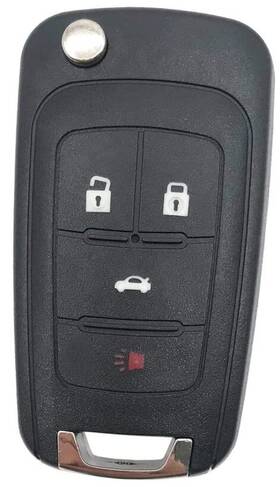 Horande 723990379832 4 Buttons Folding Flip Key Fob Cover Case Fits For Chevy Malibu Cruze Camaro