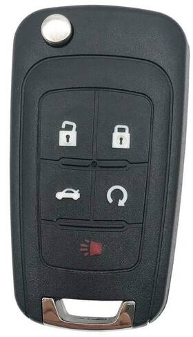 Horande 723990379849 Folding Flip Replacement Key Fob Cover Case Fit For Chevy Malibu Camaro Cruze