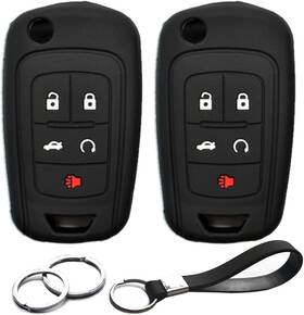 Ip-1039 Infipar 2pcs Compatible With Chevy Chevrolet Equinox Cruze Impala Camaro Malibu Black