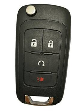 J-acces 681385665284 Car Key Fob Case Shell For Gmc Chevrolet Chevy Equinox Sonic Trax