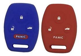 J-acces 778695127493 Key Fob Keyless Entry Remote Protective Cover Case Fits Blue And Red