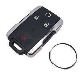 Jacc092 J-acces Replacement Key Fob Case Shell Fit For Gmc Sierra Canyon Chevy Silver