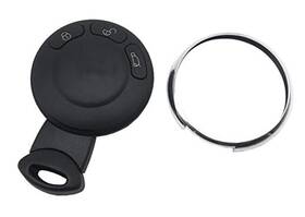 Jacc094 J-acces 3 Buttons Key Fob Case Shell Fit For Bmw Mini Cooper 2007-2014 Black