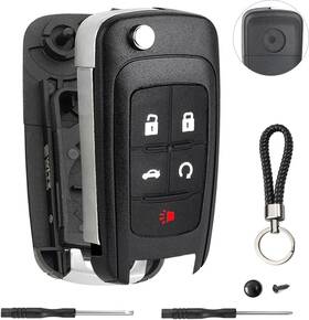 Jch-a270098ahk Jjchq 5 Button Key Fob Shell Replacement For Chevy Cruze Camaro Impala Equinox Gmc