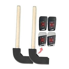 Kr5fs14-t-04 Keylesscanada 2x New Replacement Key Fob Remote Uncut Insert Blade Compatible With And Fit For