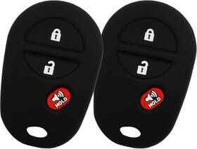 Kpt-6328 Keylessoption Keyguardz Keyless Entry Remote Car Key Fob Outer Shell Cover Rubber Black
