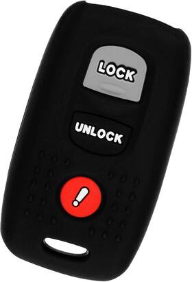 Kpt-6383 Keylessoption Keyguardz Keyless Entry Remote Car Key Fob Outer Shell Cover Rubber Black