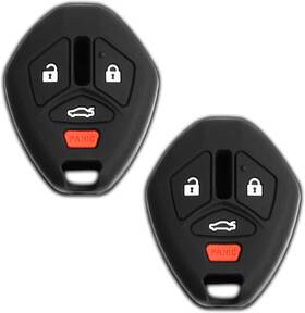 Kpt-6386 Keylessoption Keyguardz Keyless Entry Remote Car Key Fob Outer Shell Cover Rubber Black