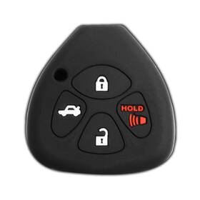 Kpt6176 Keylessoption Keyless Entry Remote Car Key Fob Outer Shell Cover Soft Rubber Black