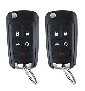 Keytfuner 770346818859 Replacement Flip Remote Fob Fit For 2010-2019 Chevy Equinox 2011-2016 Cruze