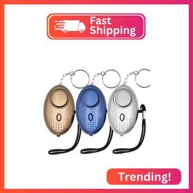 Sct-032 Kosin Safe Sound Personal Alarm 3 Pack 145db Security Keychain W